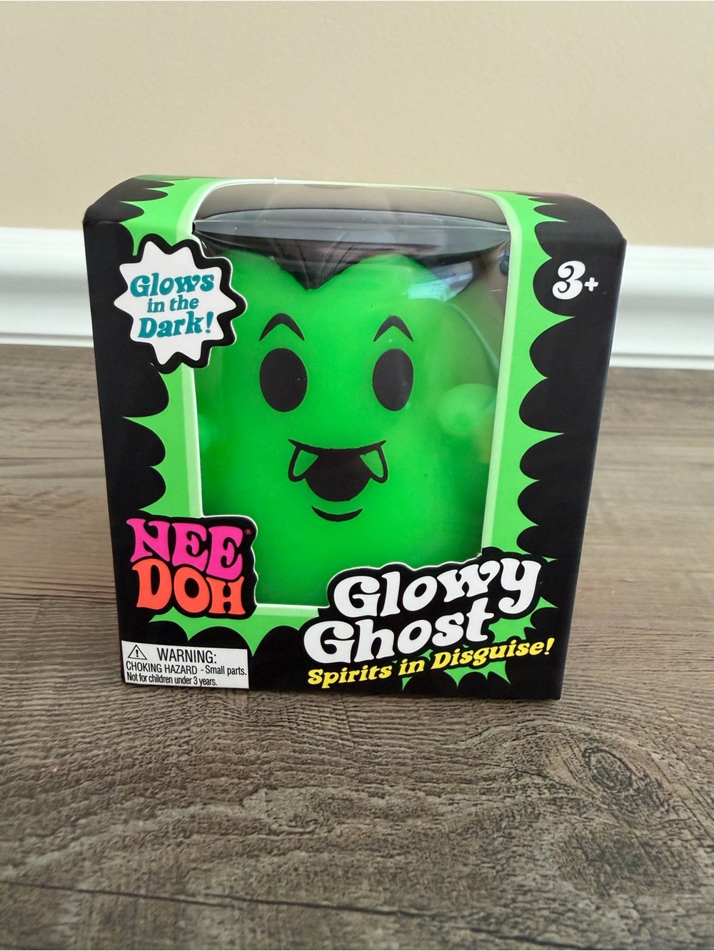 NeeDoh Glowy Ghost Glow-in-the-Dark Squish Toy